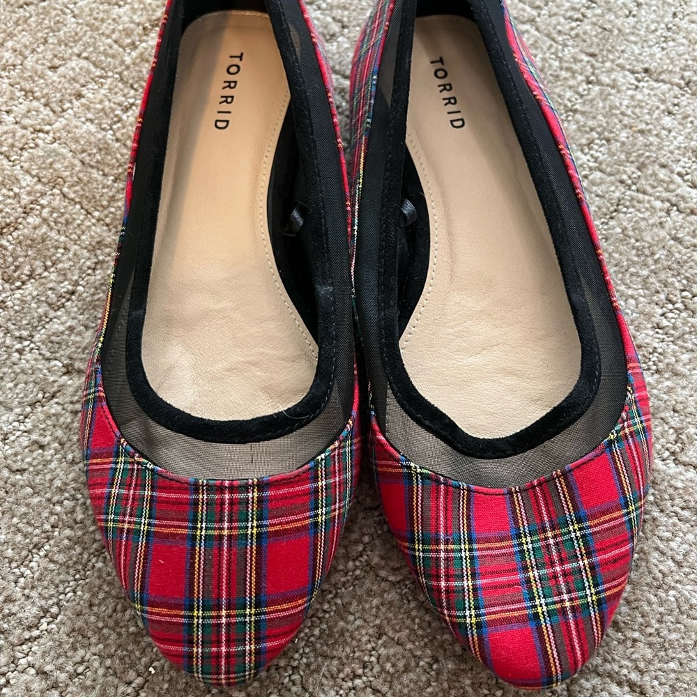 10W Torrid Plaid Flats